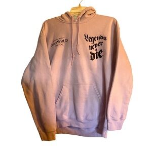 JUICE WORLD Legends Never Die Hoodie in Light Purple Color Size Medium